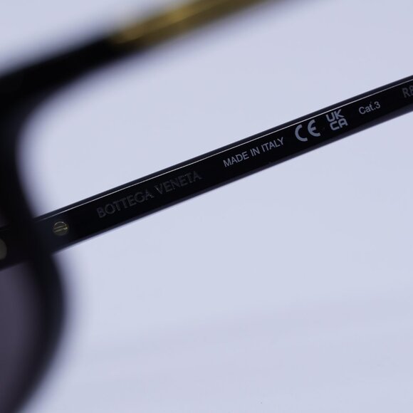 ?️ New Bottega Veneta BV1327S 001 Sunglasses - Shiny Black Frame, Grey Lenses main image 9